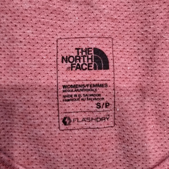 THE NORTH FACE FLASHDRY ACTIVEWEAR SHIRT Women's Size S DARK PINK Short Sleeve - Picture 2 of 5